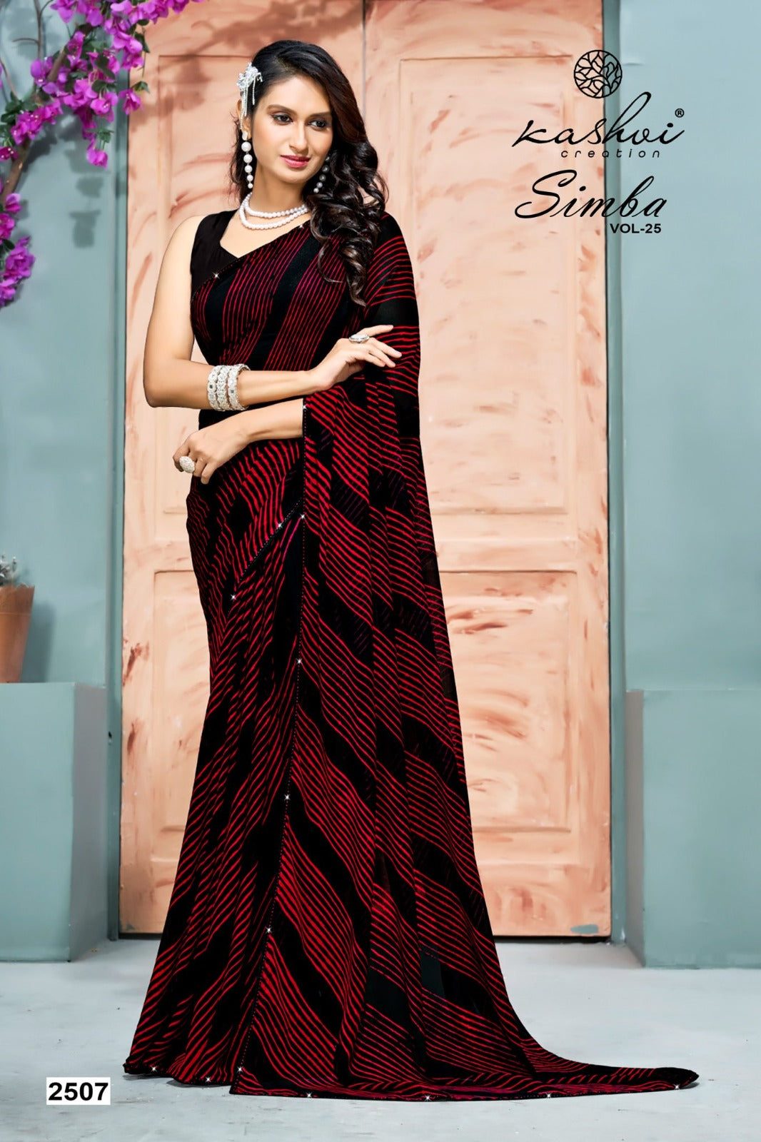 Simba Vol 25 Kashvi Creation Georgette Sarees Wholesale Rate