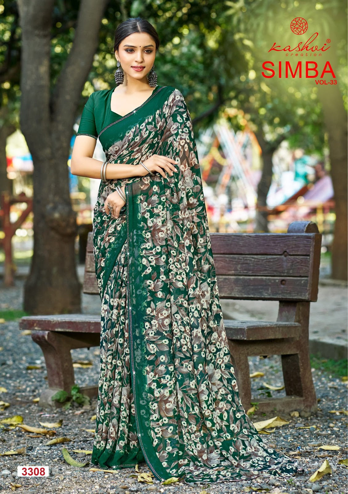 Simba Vol 33 Kashvi Creation Georgette Sarees Wholesale Price