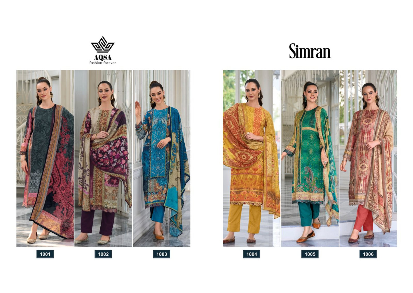 Simran Aqsa Muslin Silk Pant Style Suits