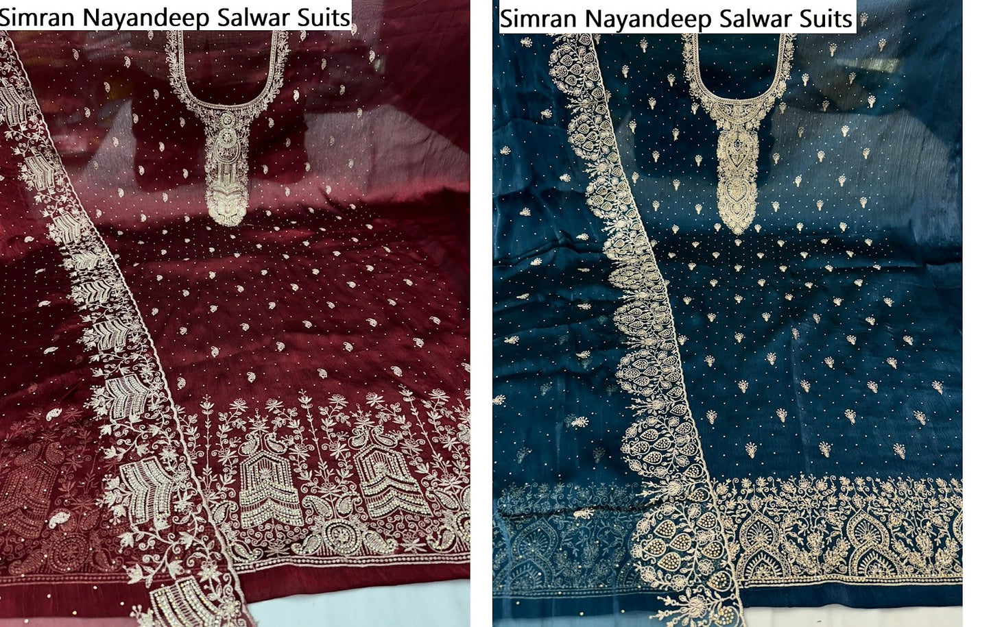 Simran Nayandeep Burberry Salwar Suits Supplier