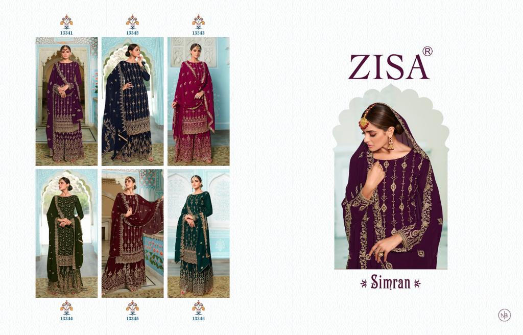 Simran Zisa Georgette Readymade Plazzo Style Suits Wholesale
