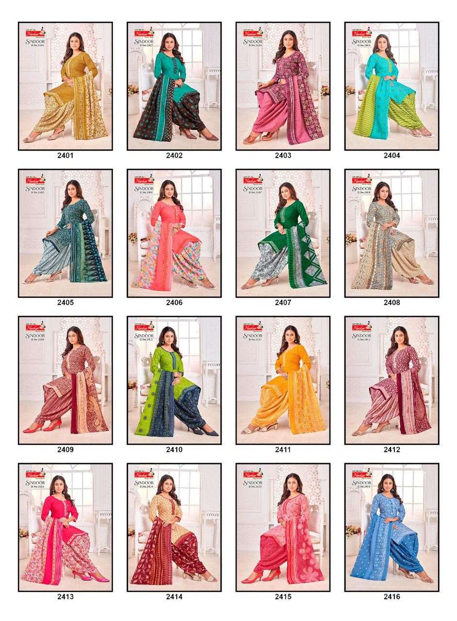 Sindoor Vol 24 Navkar Mix Cotton Readymade Cotton Patiyala Suits Wholesale Price