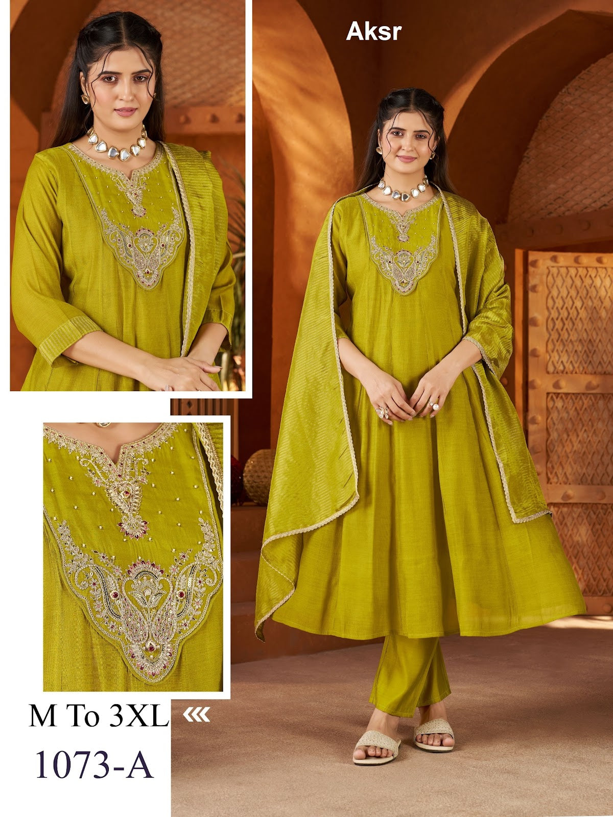 Sinhan 1073 Aksr Coral Silk Readymade Anarkali Suits Supplier Ahmedabad