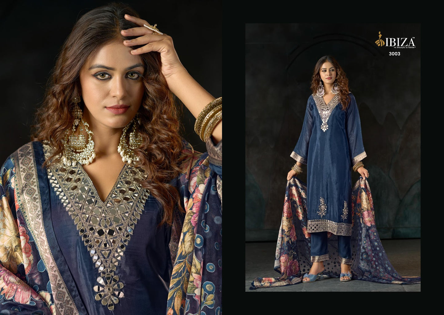 Sisa Ibiza Organza Pant Style Suits Wholesale Rate