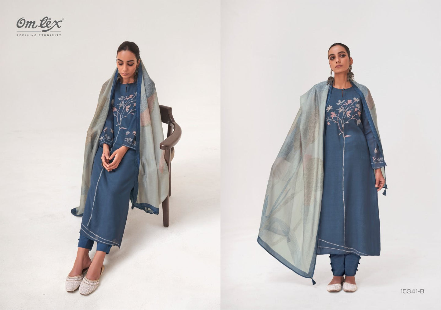 Sitara Omtex Mal Chanderi Pant Style Suits Supplier