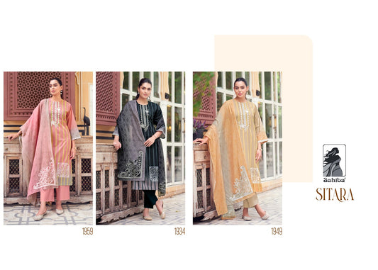 Sitara Sahiba Cotton Lawn Pant Style Suits