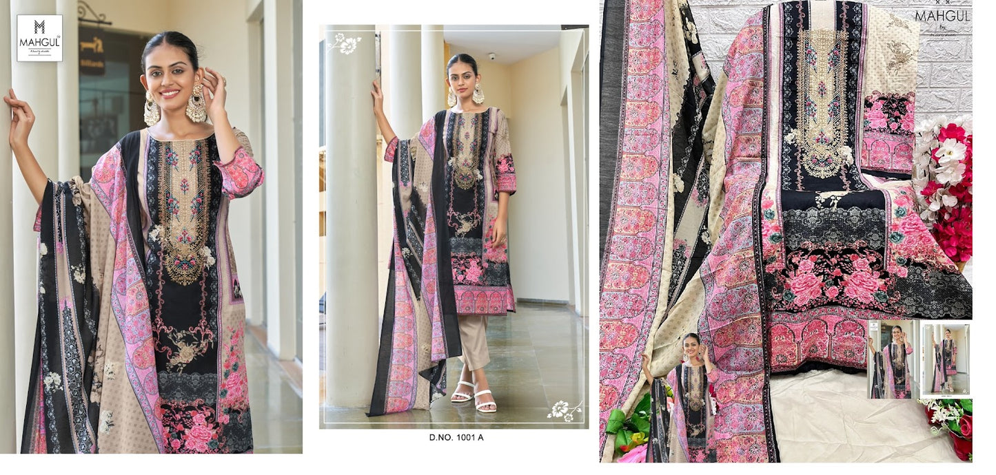 Sitara Vol 1 Mahgul Lawn Cotton Karachi Salwar Suits Supplier