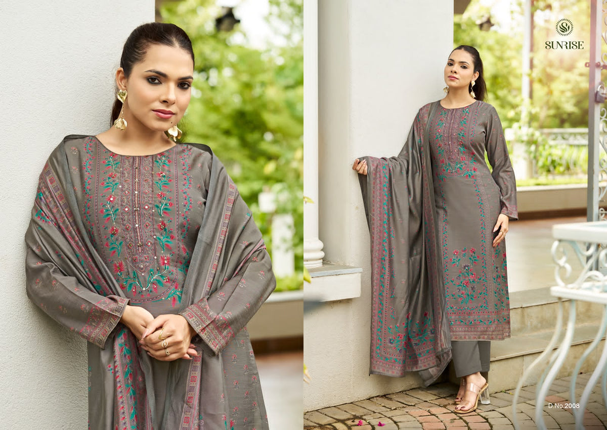 Sitara Vol 2 Sunrise Bostone Silk Pant Style Suits Wholesale Price