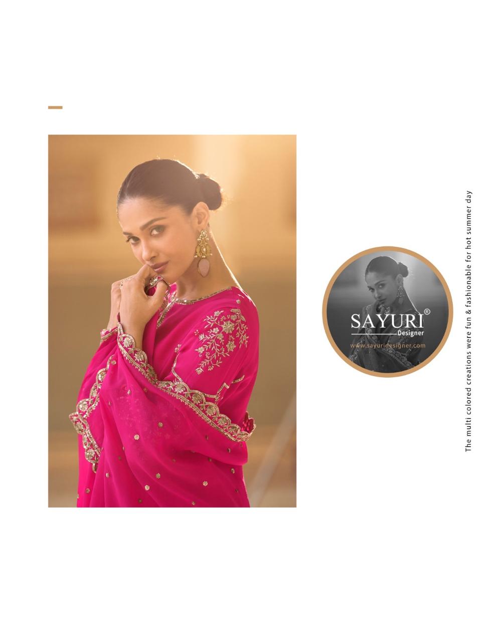 Siya Sayuri Crepe Silk Readymade Suits Wholesale Price