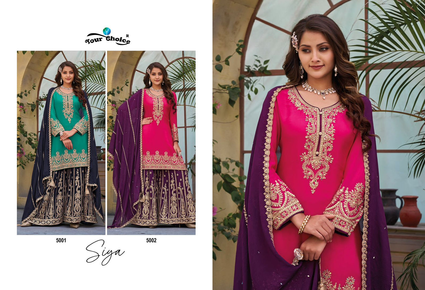 Siya Your Choice Chinon Readymade Suits