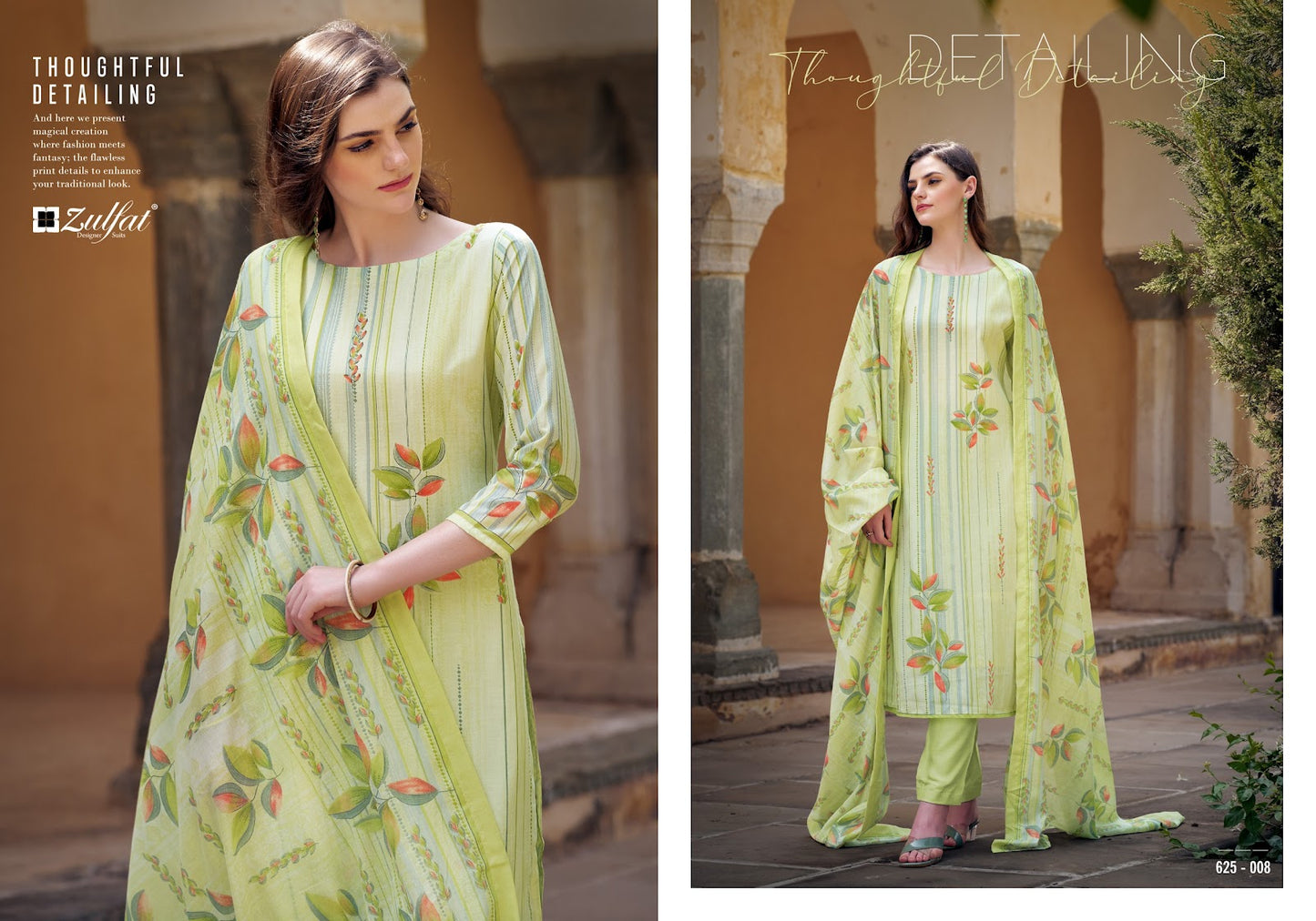 Siya Zulfat Designer Cotton Karachi Salwar Suits Manufacturer Gujarat