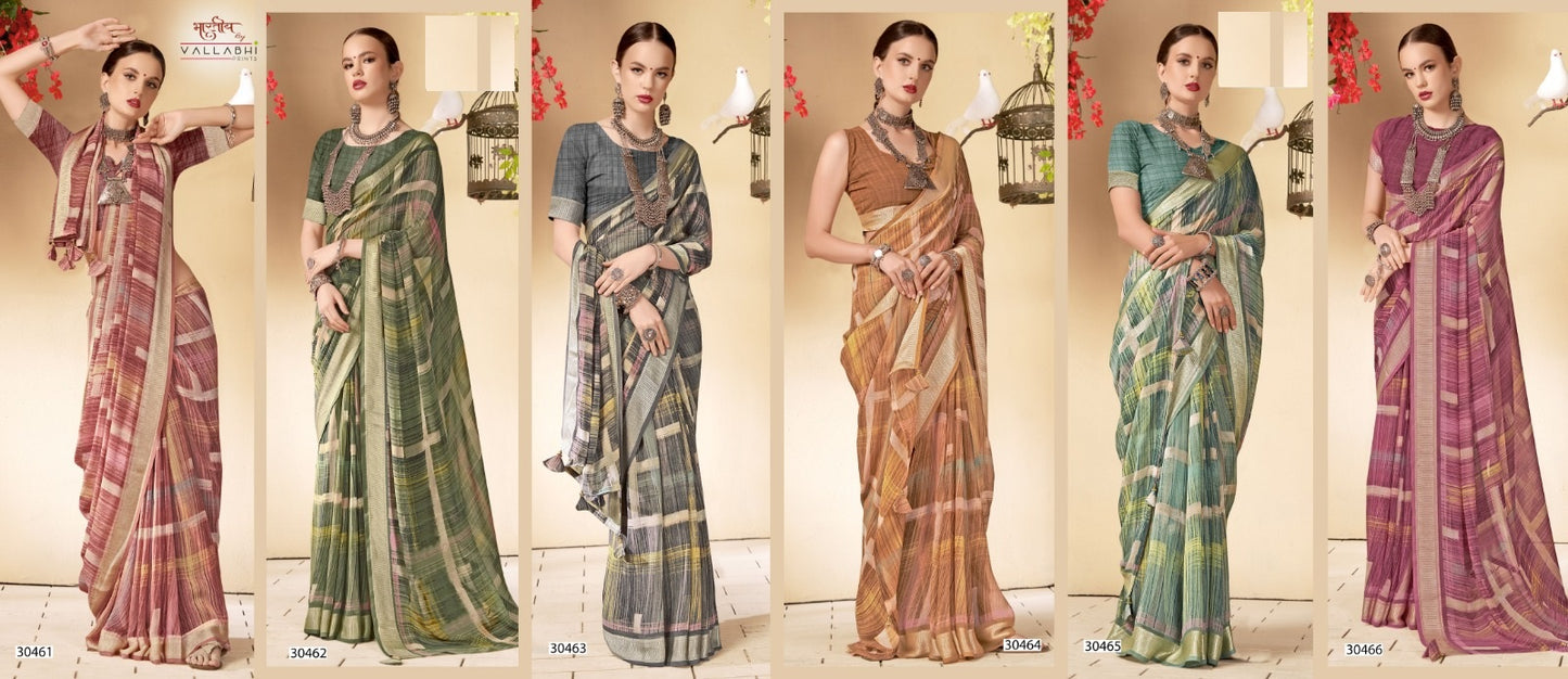 Siyaanshi Vallabhi Prints Georgette Sarees Wholesaler India