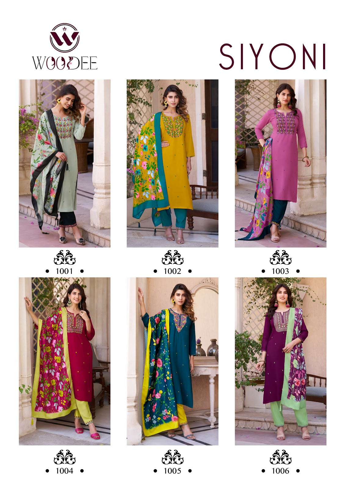 Siyoni Woodee Rayon Readymade Suits Exporter Gujarat