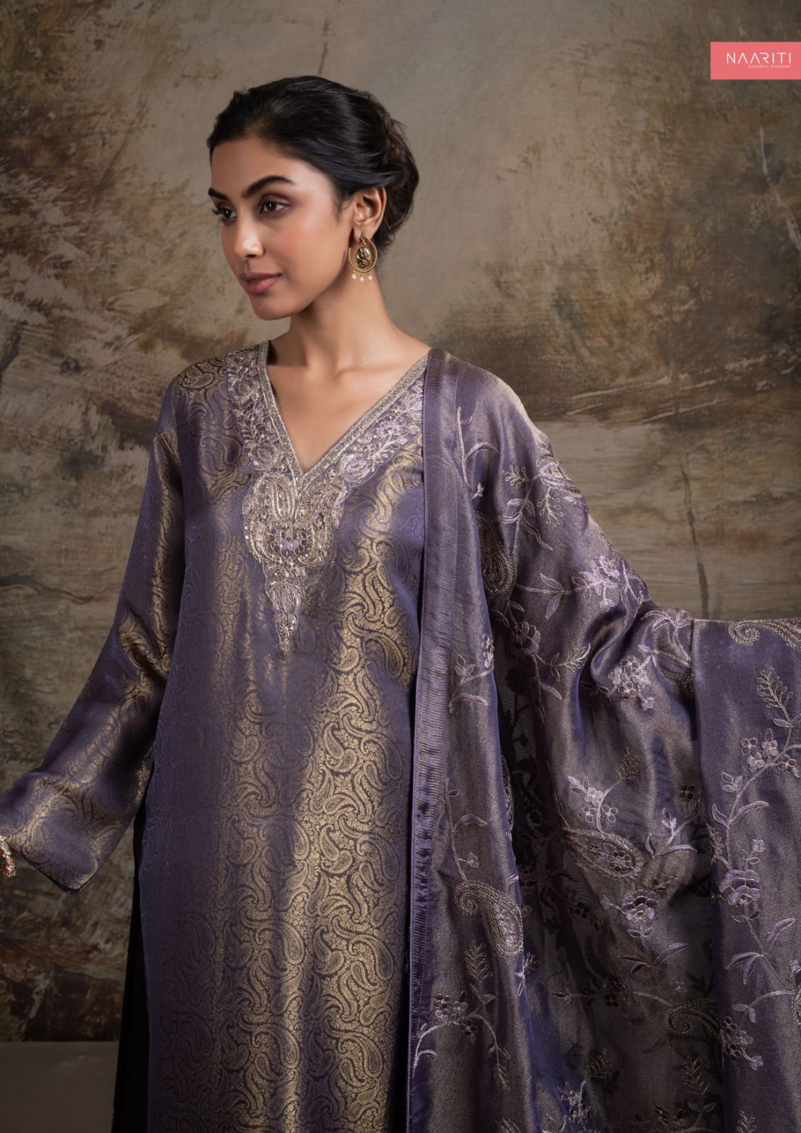 Skara Naariti Silk Pant Style Suits Wholesaler Gujarat