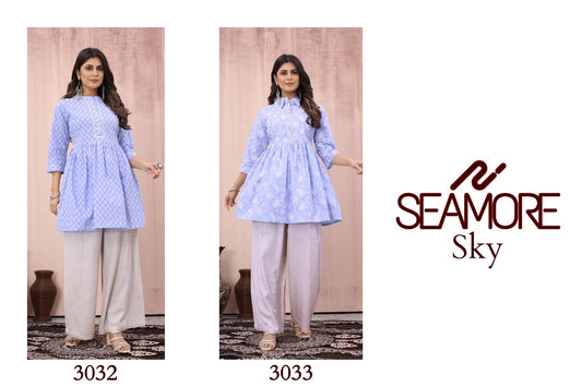 Sky Seamore Premium Cotton Stylish Tops