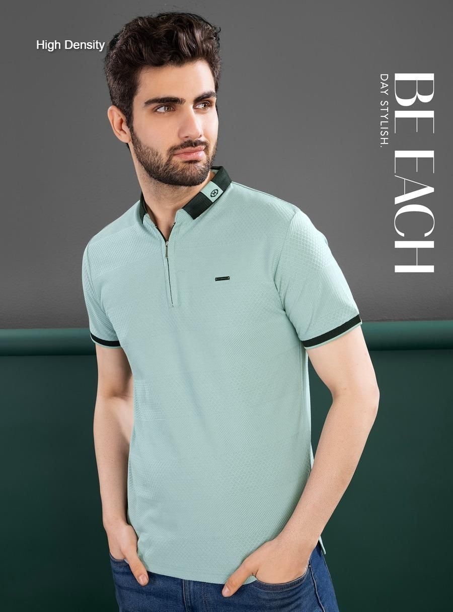 स्लिट वॉल्यूम 3307-3314 हाई डेंसिटी जैक्वार्ड मेन्स टी-शर्ट सप्लायर गुजरात