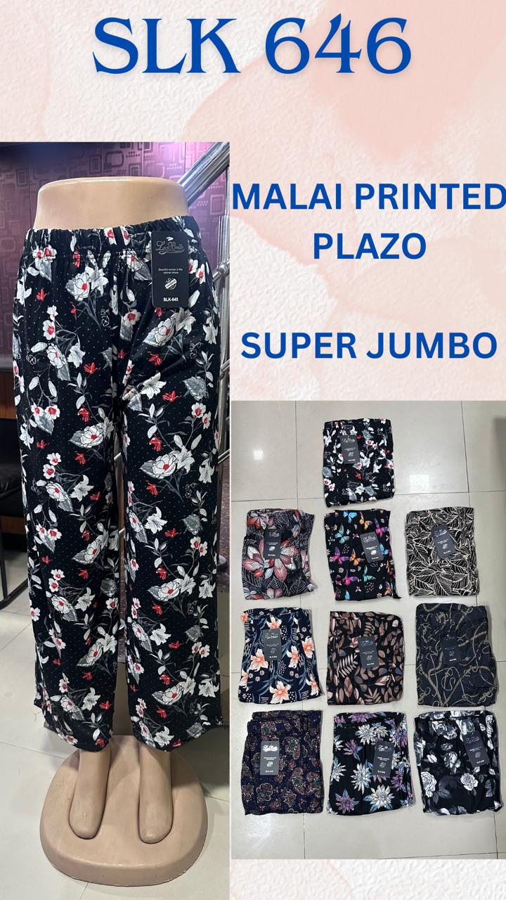 Slk 646 Hanso Malai Branded Palazzo Wholesaler Ahmedabad