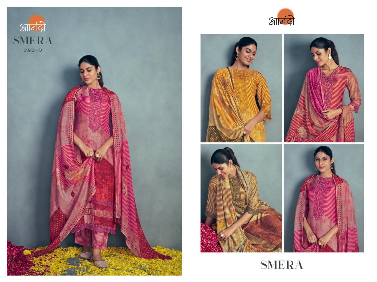 Smera Jay Vijay Muslin Silk Pant Style Suits