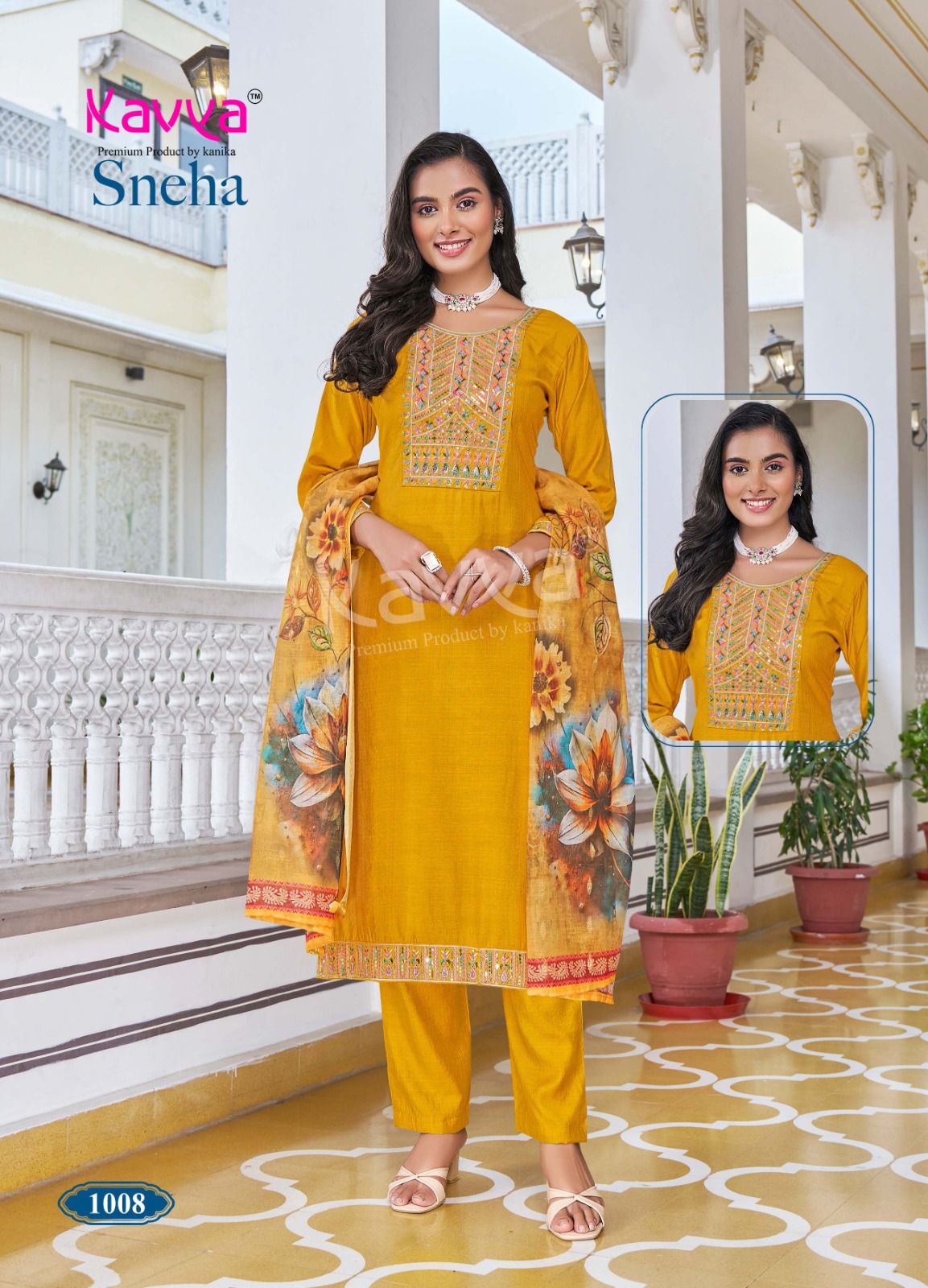Sneha Vol 1 Kavya Viscose Readymade Pant Style Suits Manufacturer Gujarat