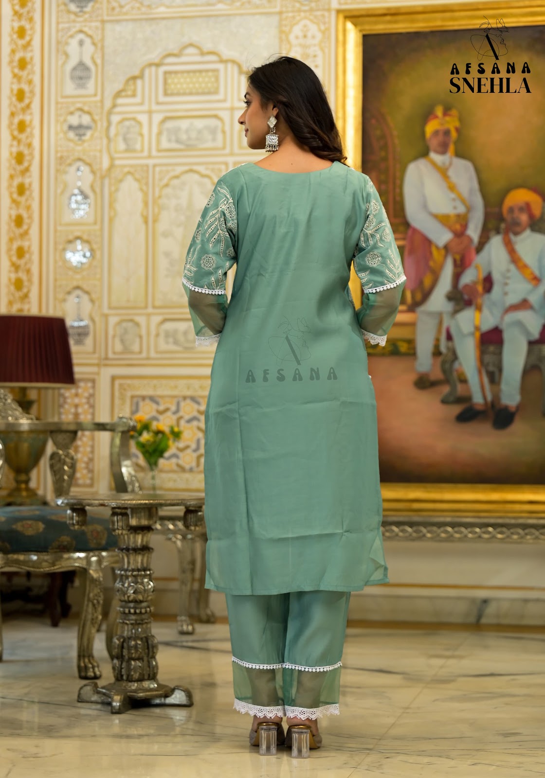 Snehla Afsana Cotton Readymade Pant Style Suits