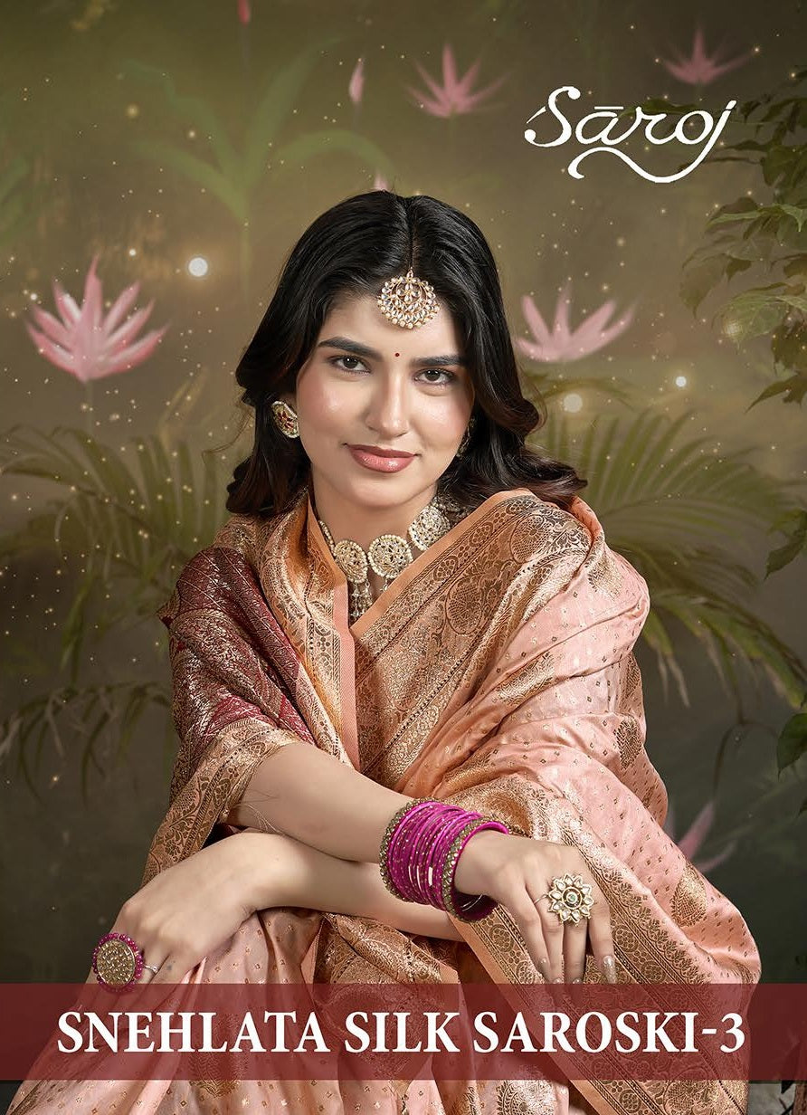 Snehlata Silk Saroski Vol 3 Saroj Sarees Supplier Gujarat