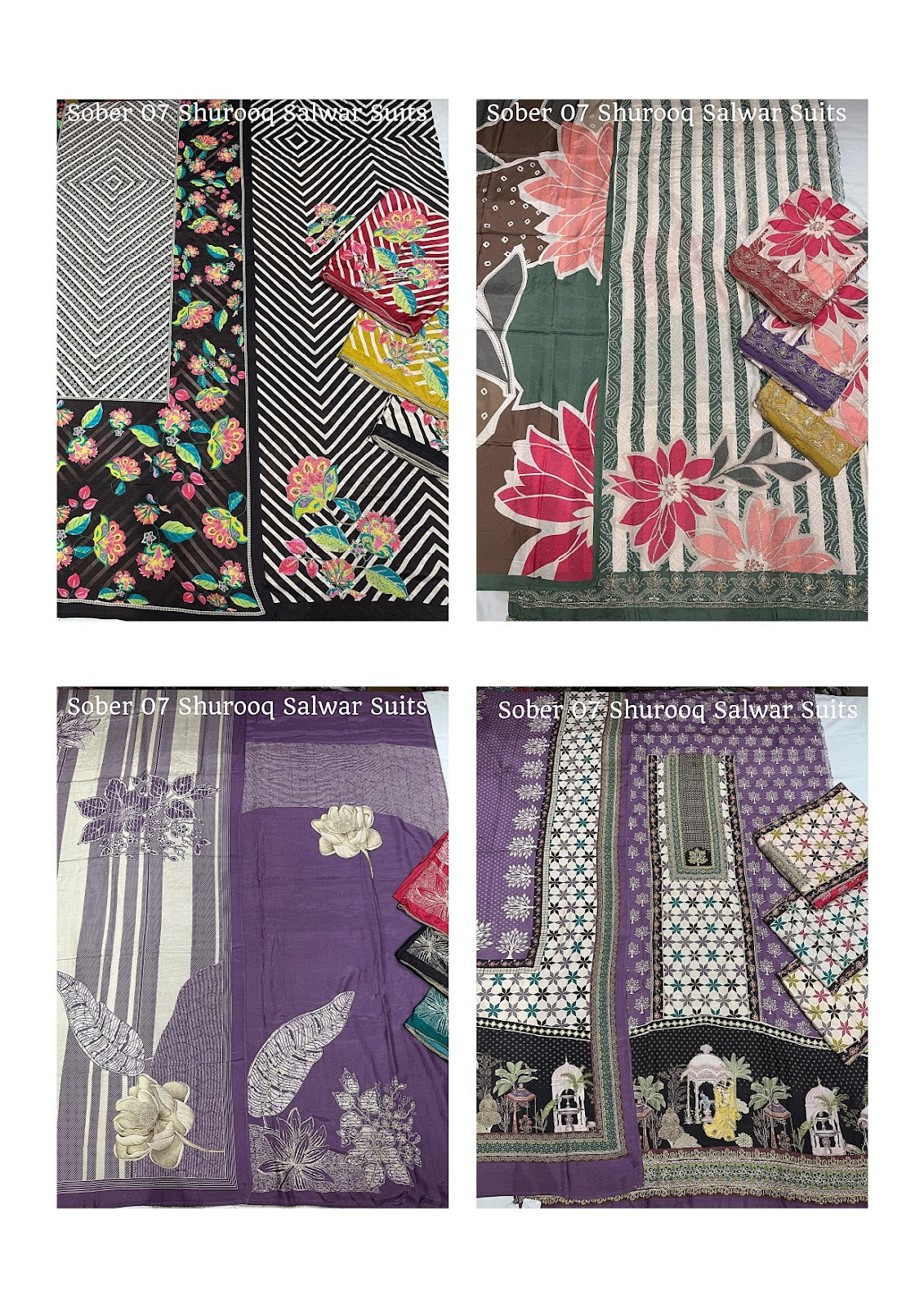 Sober 07 Shurooq Pure Muslin Salwar Suits Exporter Ahmedabad