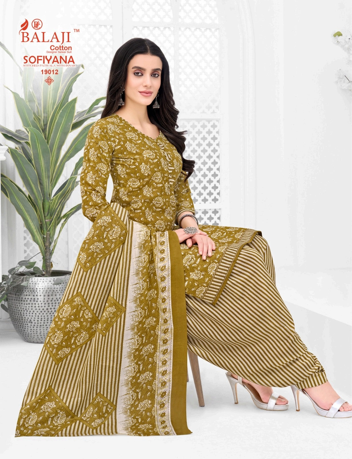 Sofiyana Vol 19 Balaji Readymade Cotton Patiyala Suits Wholesaler