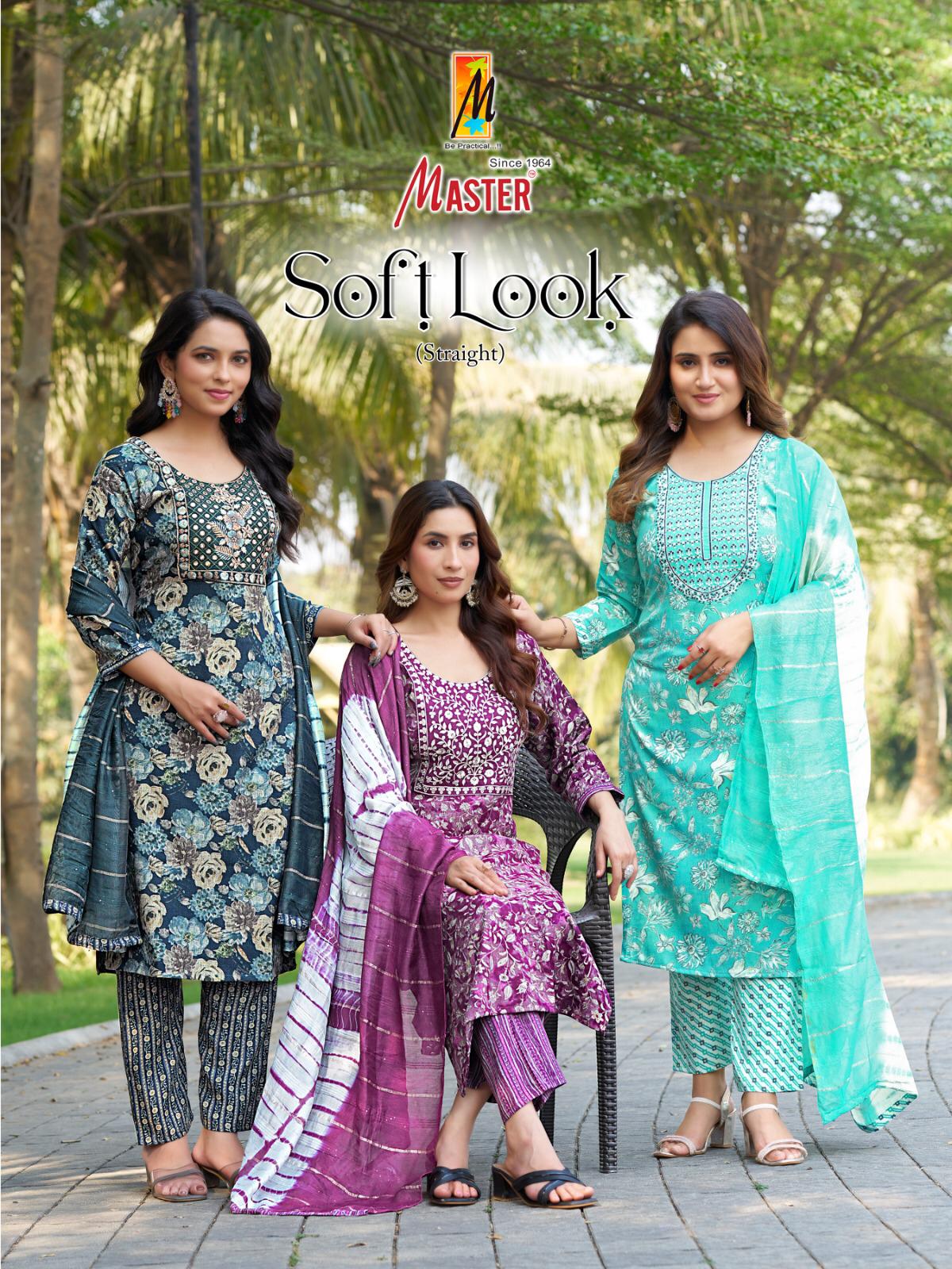 Soft Look Master Capsule Readymade Pant Style Suits Supplier Gujarat