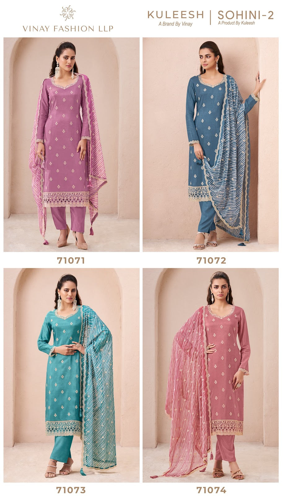 Sohini 2 Kuleesh Vinay Fashion Llp Silk Pant Style Suits Exporter