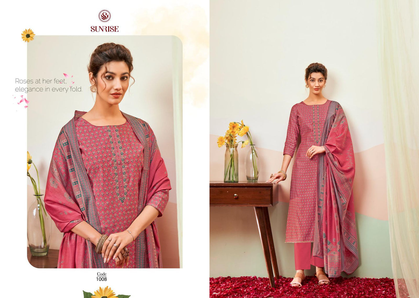 Somya Sunrise Modal Silk Pant Style Suits Manufacturer India