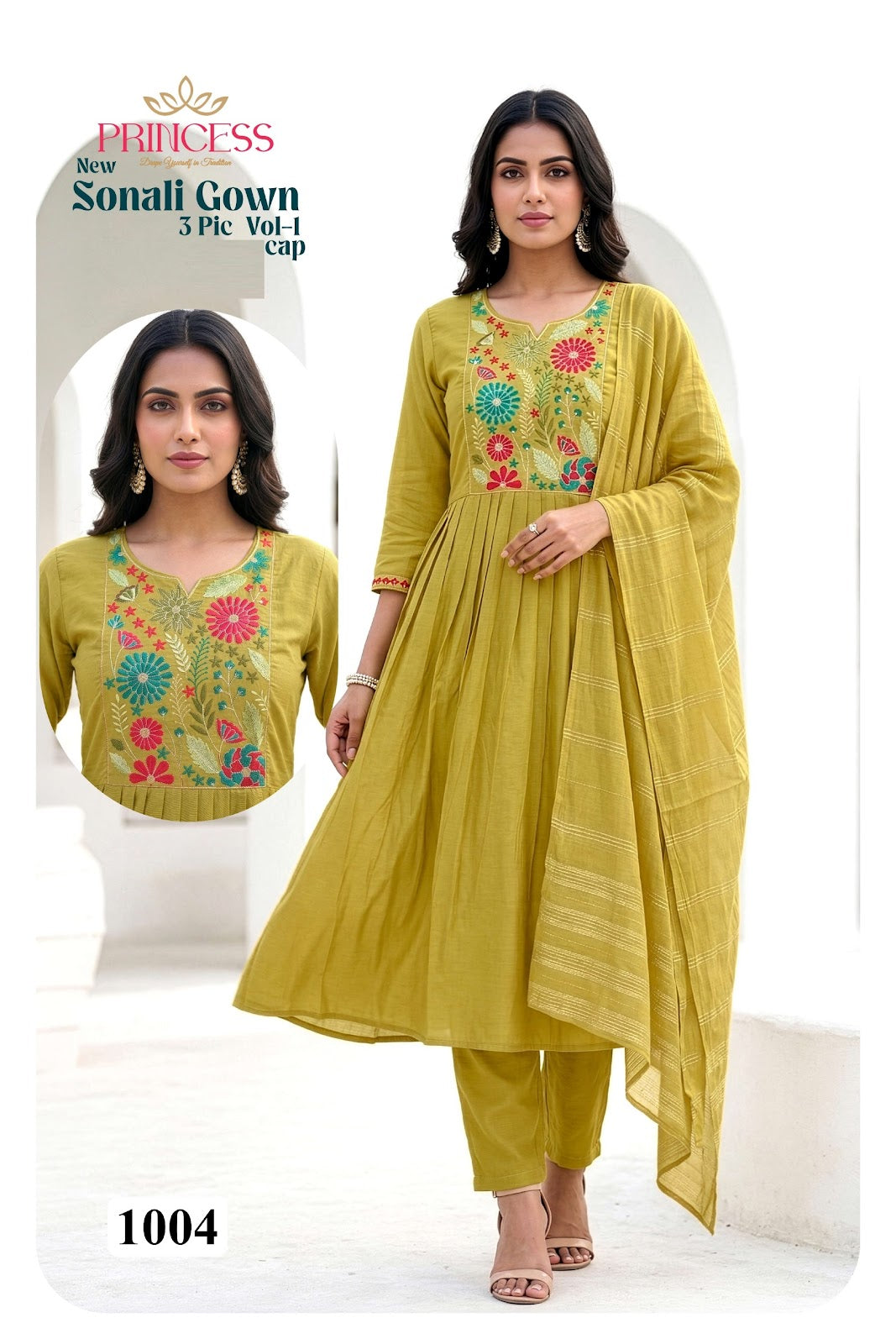 Sonali Vol 1 Princess Creation Roman Readymade Anarkali Suits Wholesaler India