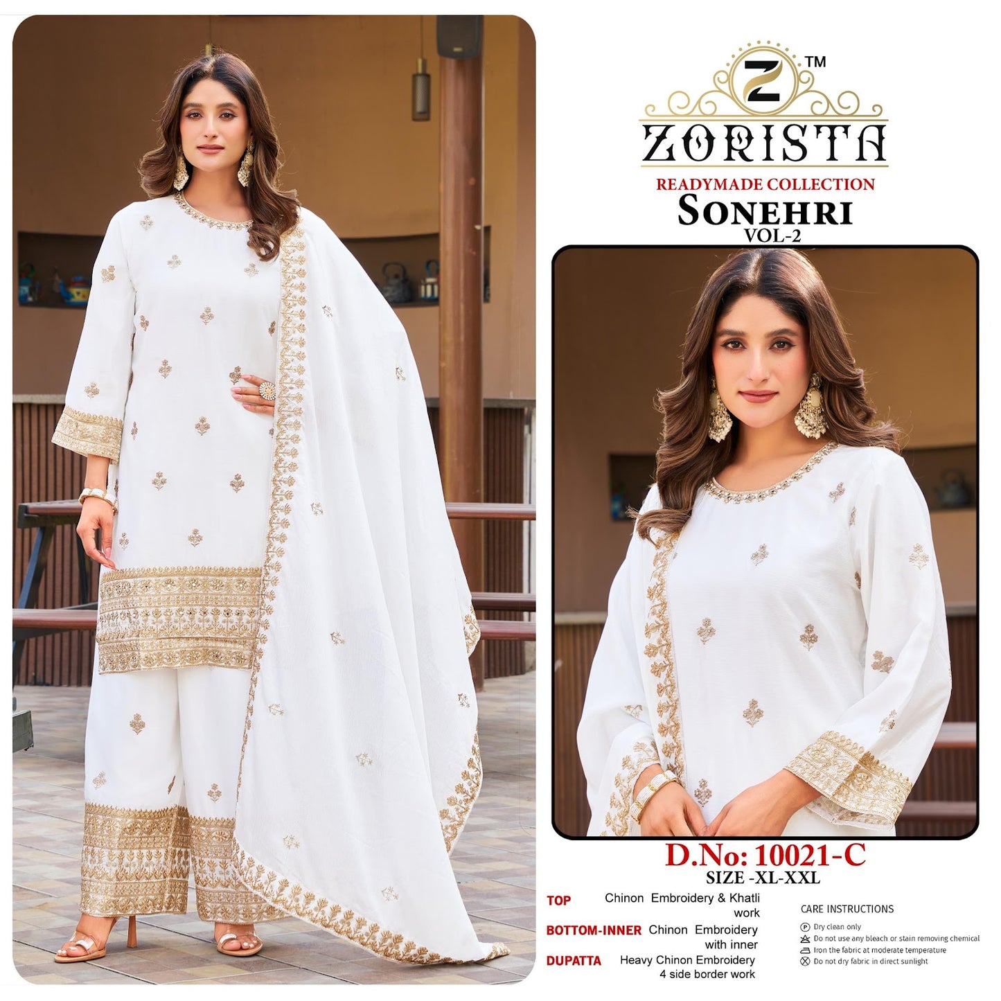 Sonehri Vol 2 Zorista Chinnon Silk Pakistani Readymade Suits Manufacturer