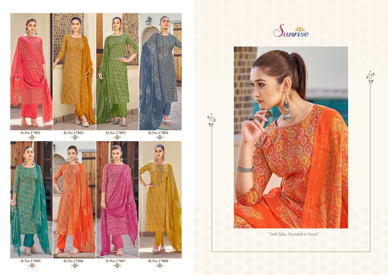 Soni Kudi Vol 17 Sunrise Slub Cotton Pant Style Suits – Kavya