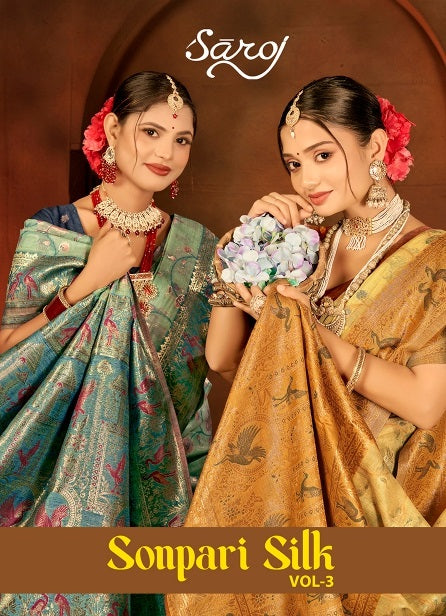 Sonpari Silk Vol 3 Saroj Sarees Manufacturer India