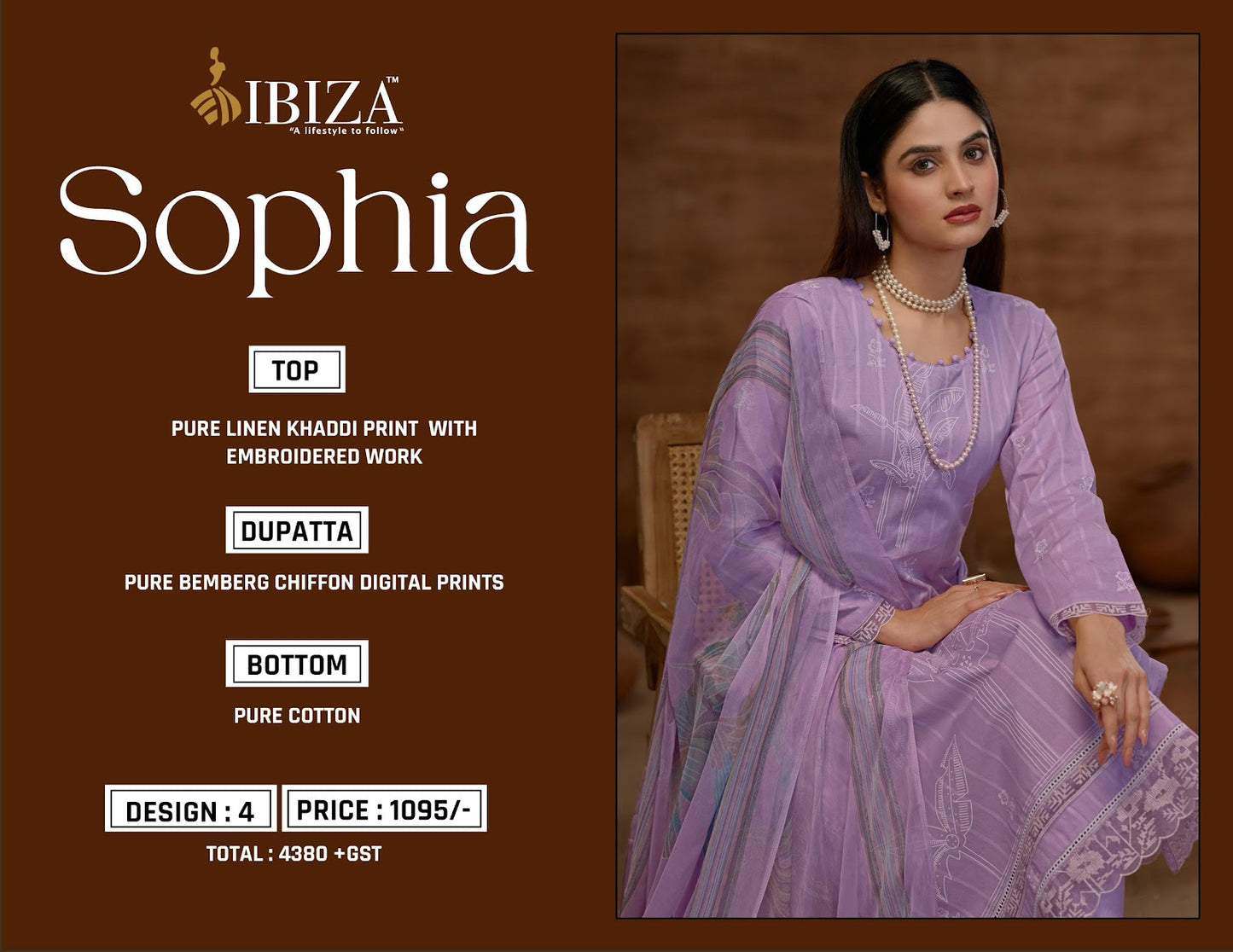 Sophia Ibiza Pure Linen Pant Style Suits Wholesale Price