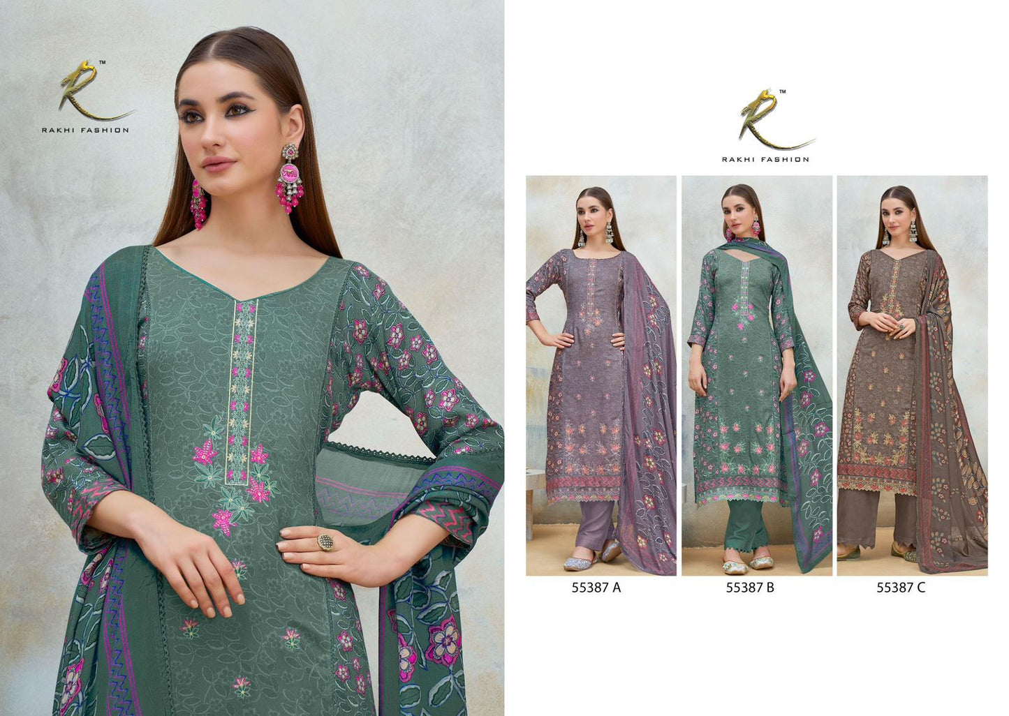 Sophia Rakhi Fashion Pure Viscose Pashmina Suits Wholesaler