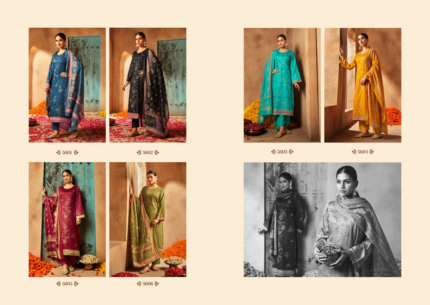 Soundarya Vol 2 Rupali Jaam Satin Pant Style Suits Wholesale Price