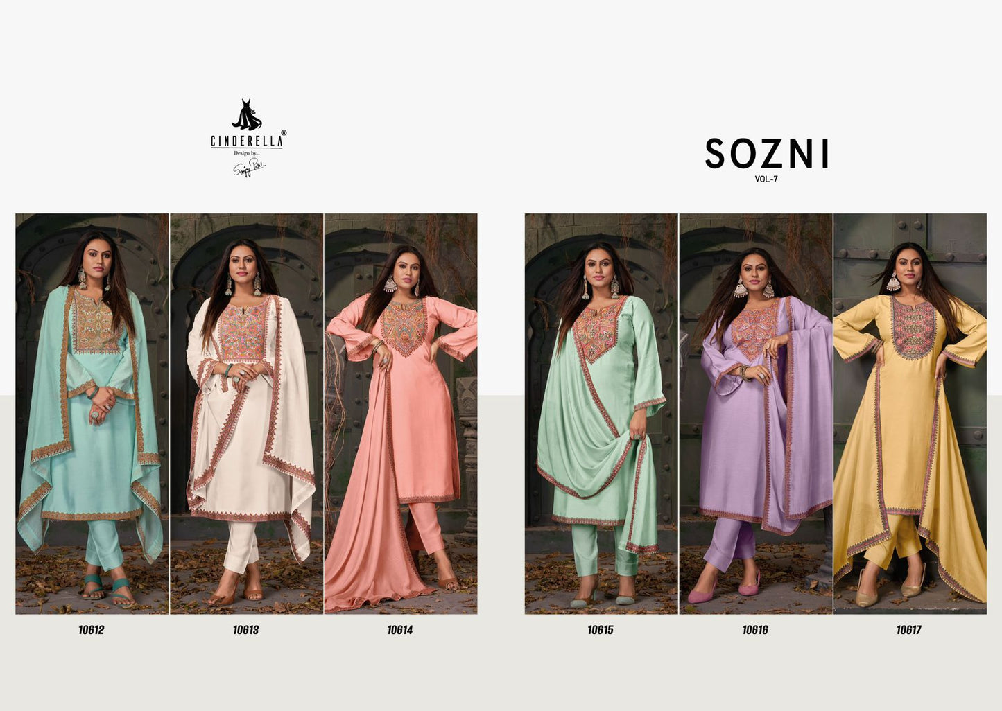 Sozni Vol 7 Cinderella Bemberg Muslin Pant Style Suits