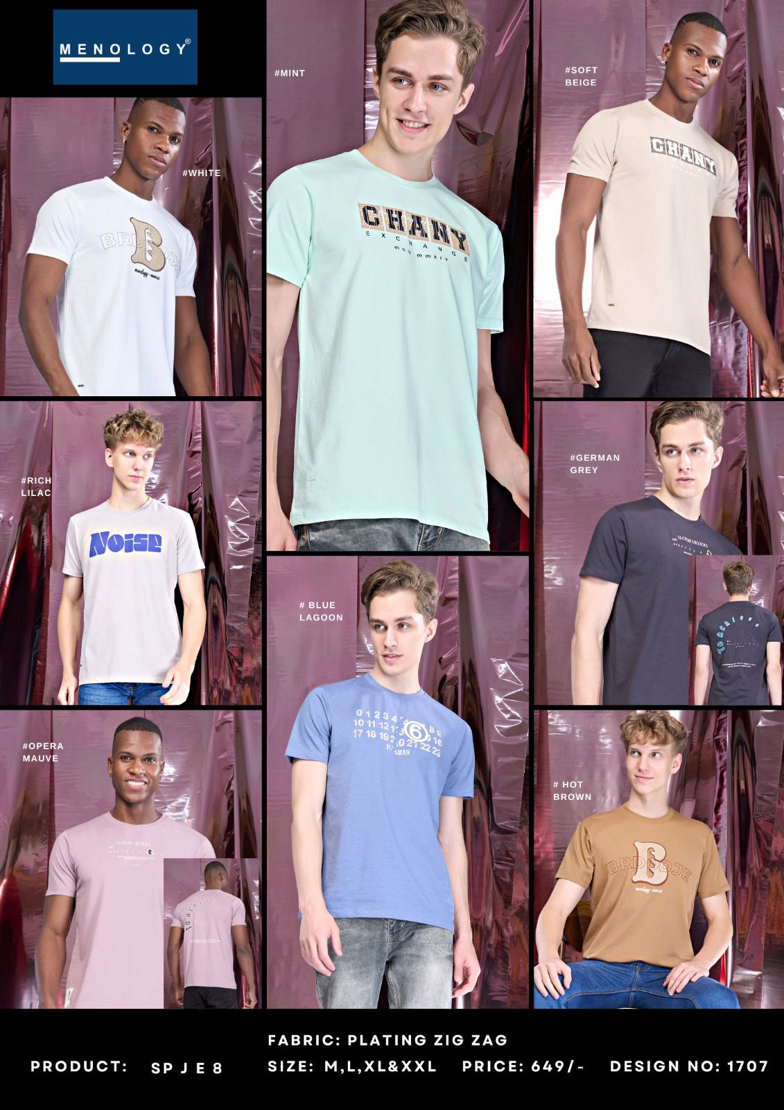 Sp J E 8 Menology Zig Zag Mens Tshirts Exporter Ahmedabad