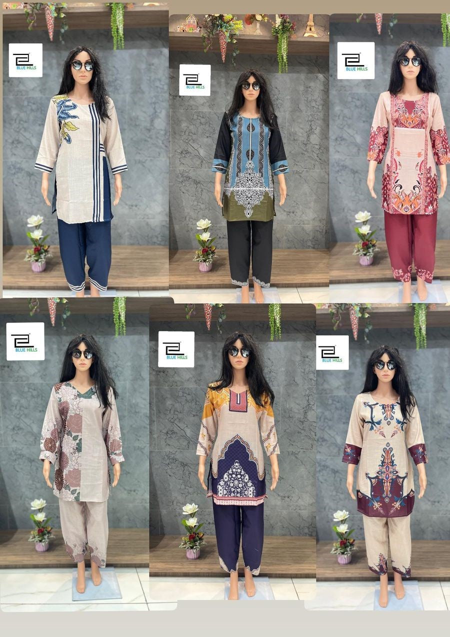 Special Vol 1 Blue Hills Linen Co Ord Set Wholesaler