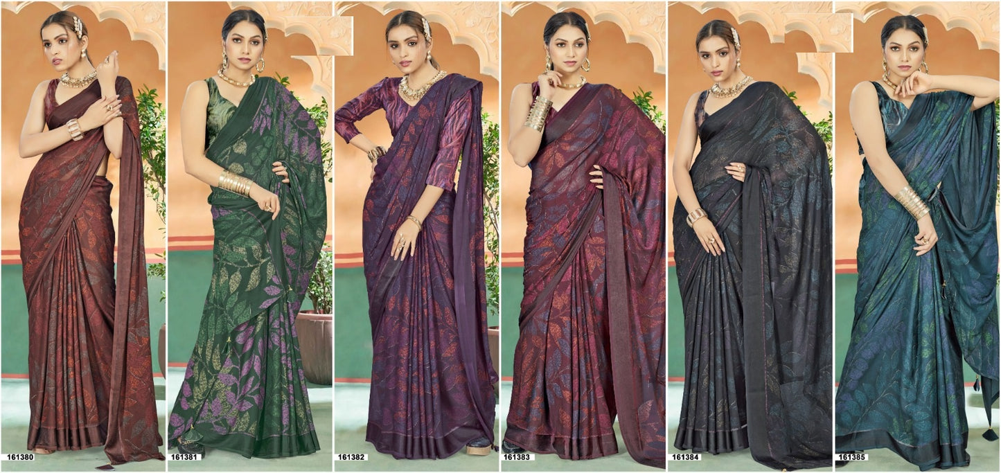 Spencer Vol 3 Vallabhi Prints Georgette Sarees Wholesale Price