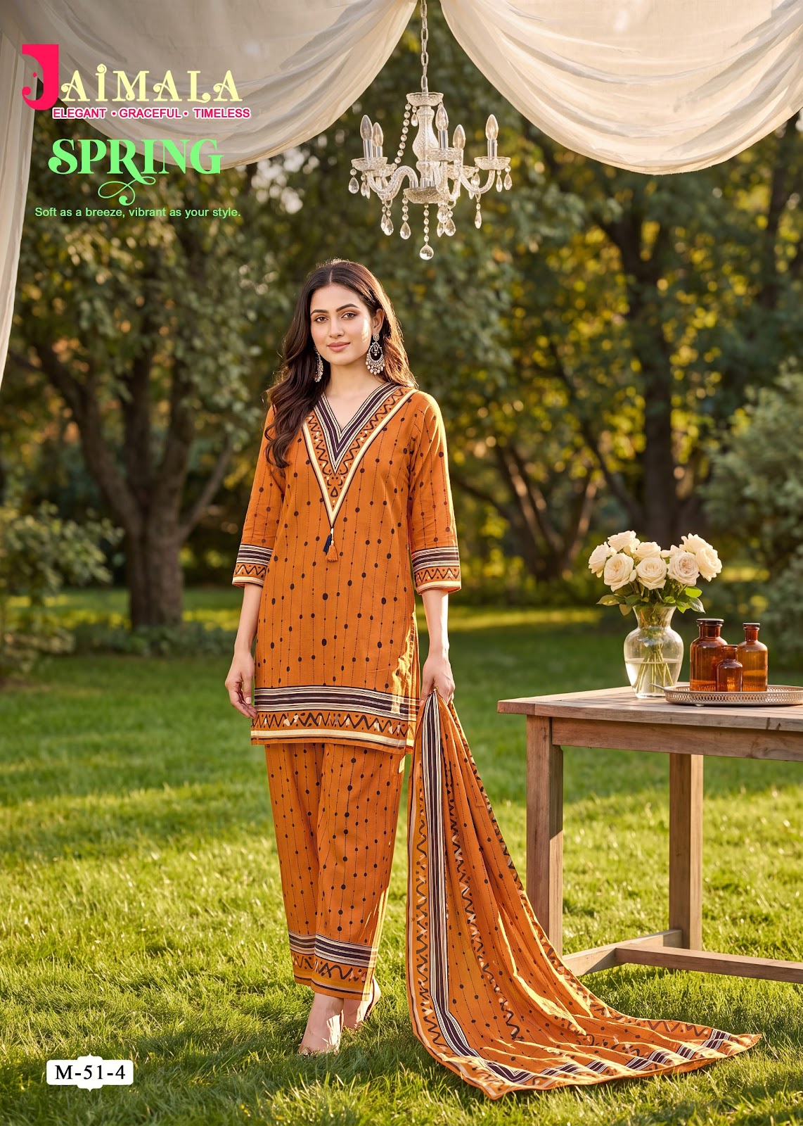 Spring Jaimala Maslin Karachi Readymade Suits Wholesale Price