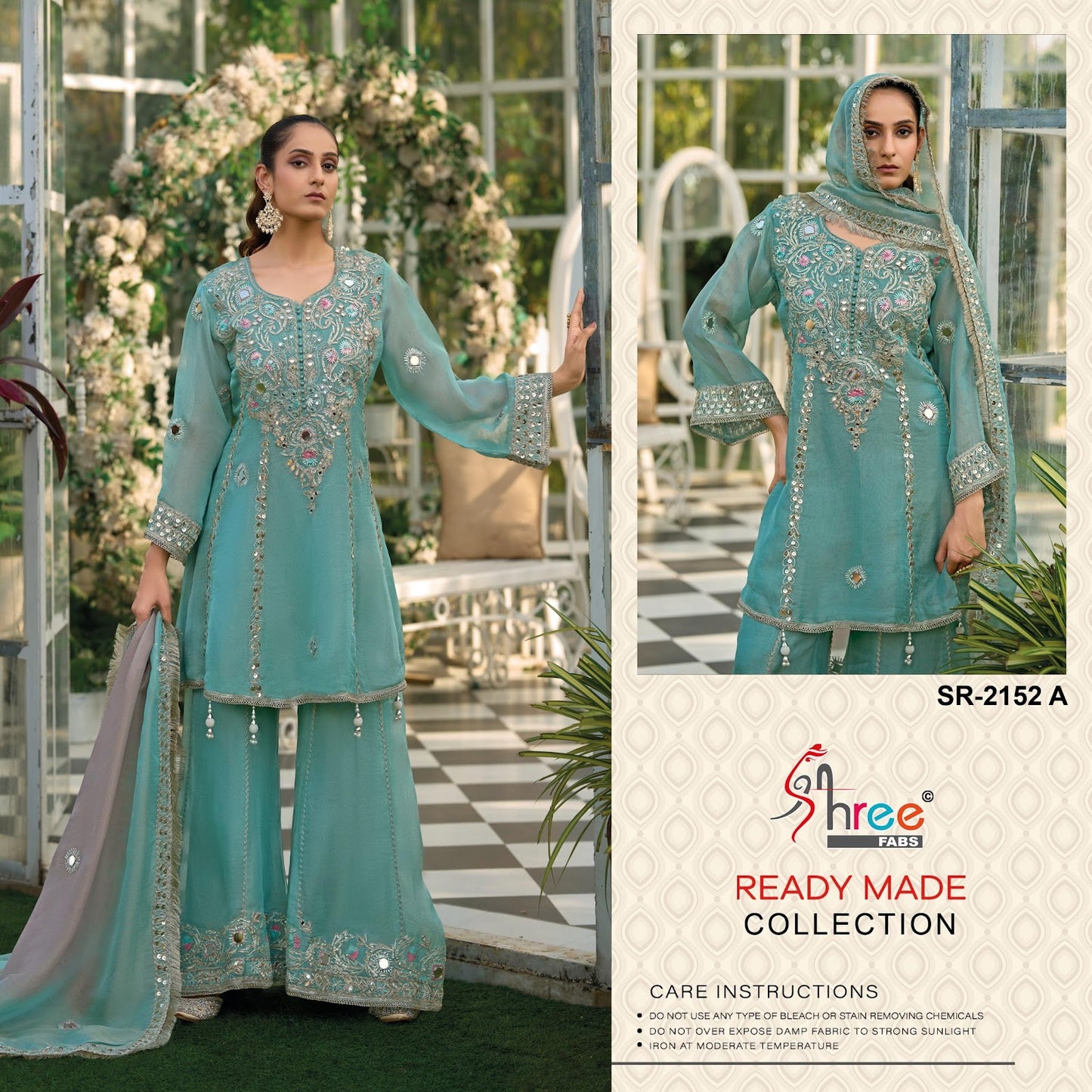 Sr 2152 Shree Fabs Chiffon Pakistani Readymade Suits Wholesale Rate