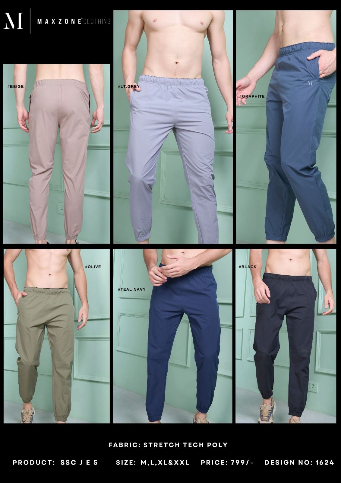 Ssc J E 5 Maxzone Clothing Mens Joggers Supplier