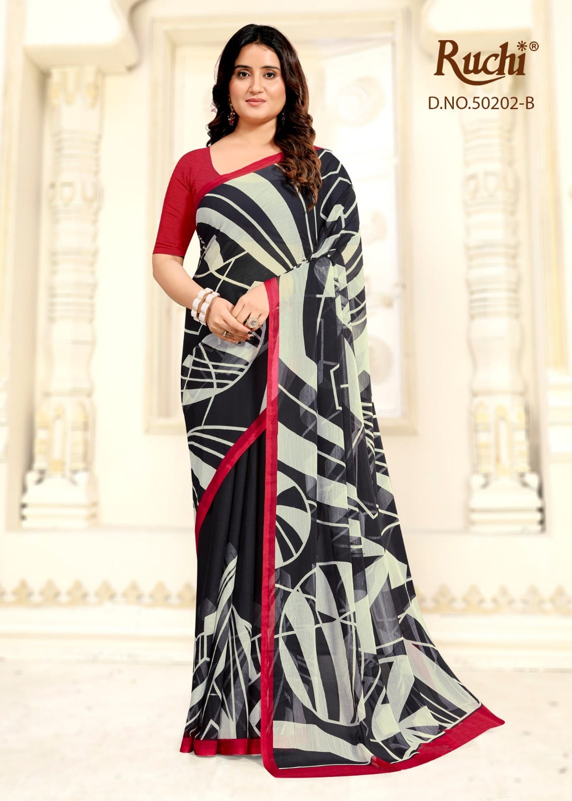 Star Chiffon 209 Ruchi Sarees Wholesaler Ahmedabad