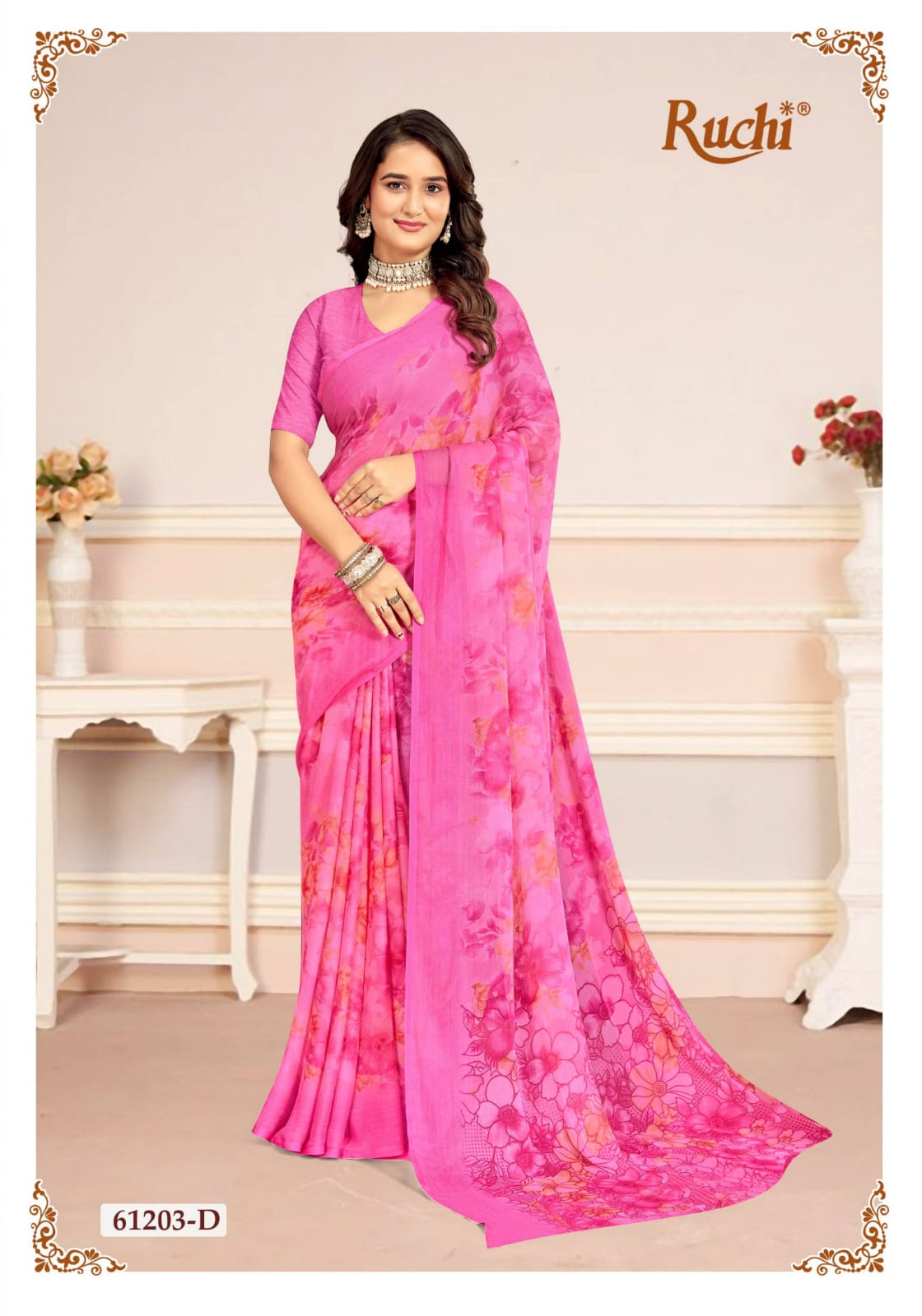 Star Chiffon 225 Ruchi Sarees Exporter