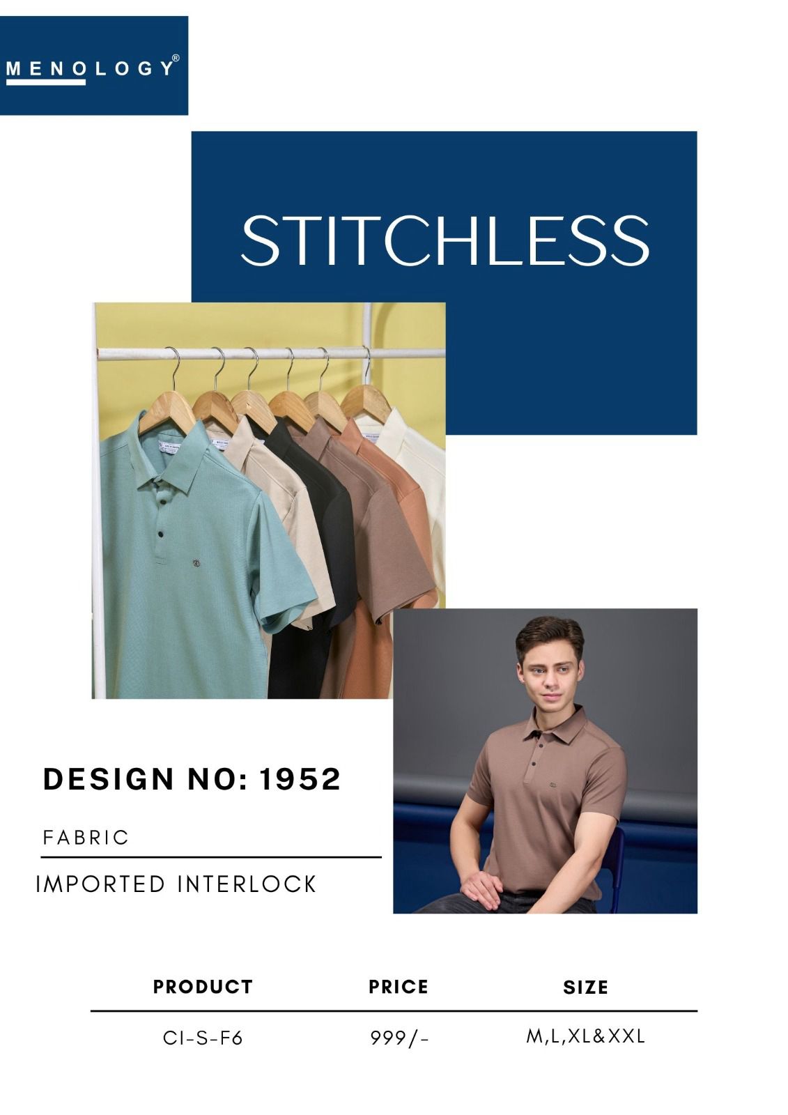 Stitchless Ci S F6 Menology Imported Mens Tshirts Wholesaler