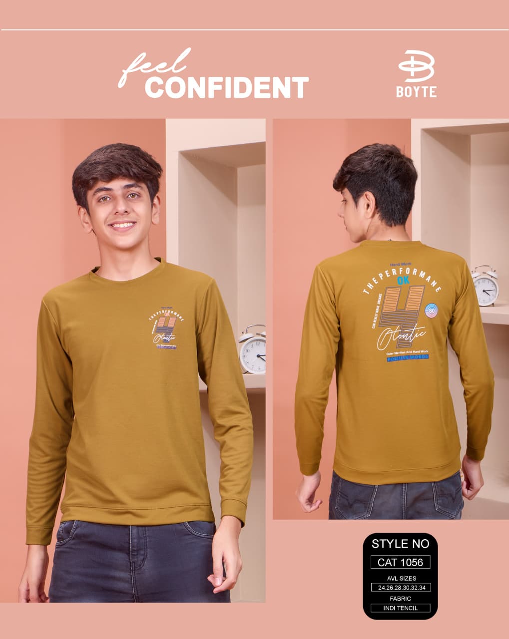 Style 1056 Boyte Tencil Boys Tshirt Wholesale Price