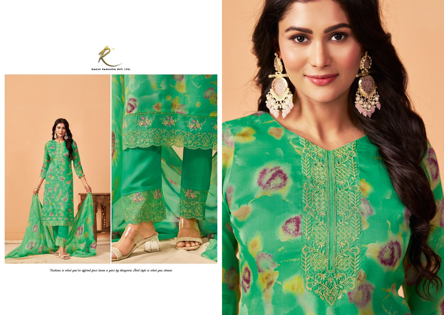 Style Guide Rakhi Fashion Pure Viscose Pant Style Suits Manufacturer Gujarat