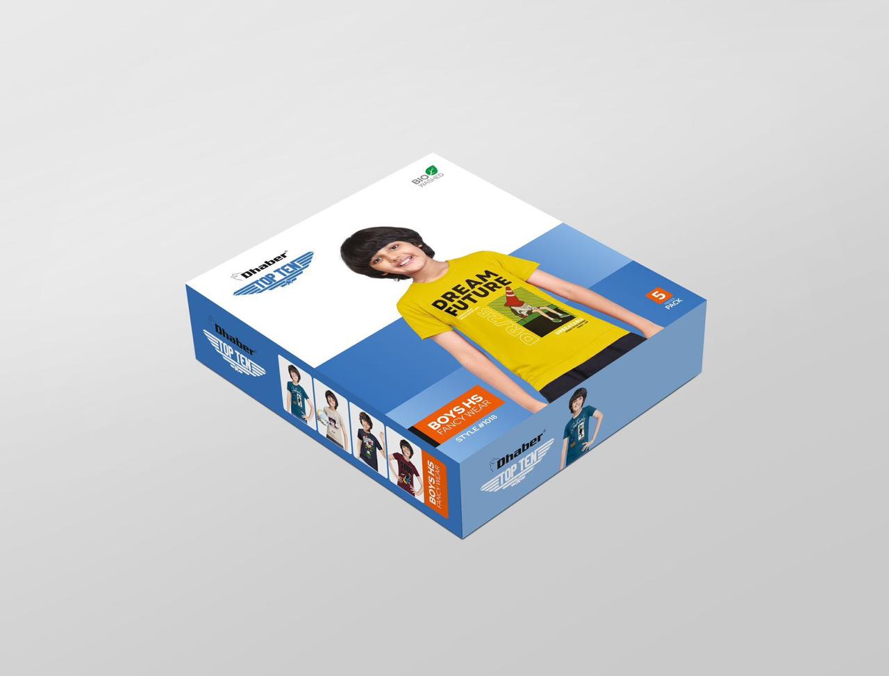 Style No 1018 Dhaber Cotton Boys Tshirt Exporter India